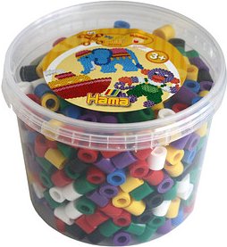 Hama® Bügelperlen mehrfarbig, Volltonfarben 600 St.
