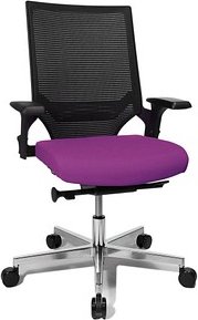 Thumbnail - Topstar Bürostuhl T300, TA309A T330 Stoff lila, Gestell alu