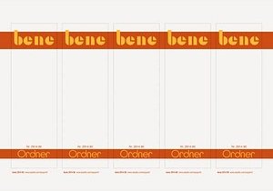 50 bene Einsteck-Rückenschilder weiß für 8,0 cm Rückenbreite