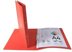 Exacompta Ringbuch 2-Ringe rot 2,0 cm DIN A4, 1 St.