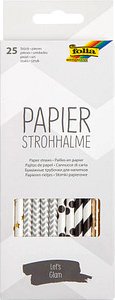 25 folia Strohhalme LET´S GLAM farbsortiert