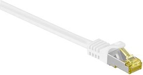 goobay RJ-45 Netzwerkkabel 25,0 m weiß bis zu 10,00 Gbit/Sek. bis zu 500 MHz, 1 St.