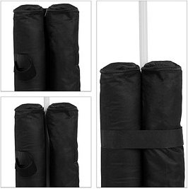 relaxdays Pavillon-Gewichte, anthrazit/schwarz, 4 St.