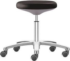 bimos Arbeitshocker Labster 9107-2571-521 schwarz Kunstleder