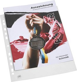 Thumbnail - OXFORD Prospekthüllen QUICK'IN DIN A4 glasklar glatt 0,07 mm, 100 St.