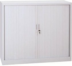 Gürkan Rollladenschrank lichtgrau 2 Fachböden 120,0 x 46,0 x 105,0 cm