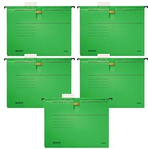 Thumbnail - AKTION: LEITZ Hängehefter ALPHA® 1984 Karton grün DIN A4 1x kaufmännische Heftung, 5 St. mit Prämie nach Registrierung