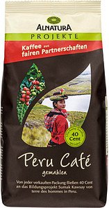 ALNATURA Peru Café Bio-Kaffee, gemahlen, Arabicabohnen 500,0 g