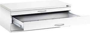 CP 7100 Planschrank verkehrsweiß 3 Schubladen 110,0 x 76,5 x 42,0 cm