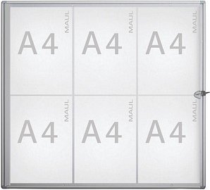 MAUL Schaukasten Extraslim grau 6x DIN A4, 1 St.