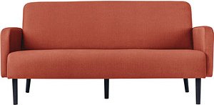 meet powered by PAPERFLOW 3-Sitzer Sofa LISBOA rost schwarz Stoff 176,0 x 81,5 x 83,0 cm, 1 St.
