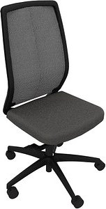 Thumbnail - Quadrifoglio Bürostuhl Orion Stoff anthrazit, Gestell schwarz