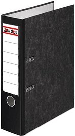 Thumbnail - dots Ordner schwarz marmoriert Karton 8,0 cm DIN A4, 1 St.