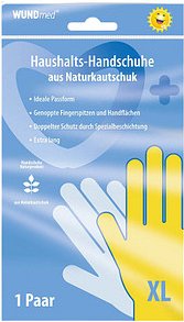 WUNDmed® unisex Gummihandschuhe gelb Größe XL, 1 Paar