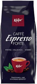 Käfer ESPRESSO forte Espressobohnen, Arabica- und Robustabohnen kräftig, 1,0 kg