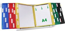 Thumbnail - tarifold Sichttafelsystem 434509 DIN A4 farbsortiert mit 50 St. Sichttafeln, 1 St.