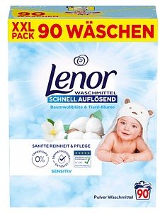 Lenor SENSITIV Waschmittel Pulver, 4,5 kg