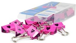 Thumbnail - RAPESCO® Foldbackklammern pink 32,0 mm, 20 St.