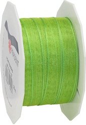 PRÄSENT Geschenkband Four Seasons seidenmatt grasgrün 10,0 mm x 25,0 m