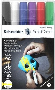 Thumbnail - Schneider Paint-It 310 V1 Acrylstifte farbsortiert 2,0 mm, 6 St.