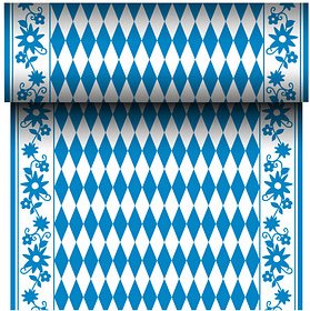 STARPAK Tischläufer soft selection blau, weiß 40,0 cm x 24,0 m, 1 Rolle