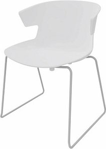 Thumbnail - Quadrifoglio Besucherstuhl COVE OCOVEV02/16IO weiß Kunststoff