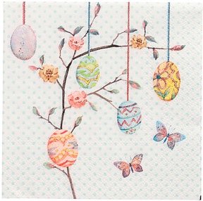 PAPSTAR Servietten Easter Branch Ostereier 20 St.