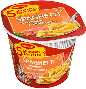Maggi® 5 Minuten Terrine Spaghetti in Schinkensauce Fertiggericht 8 St.