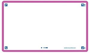 OXFORD Karteikarten FLASH 2.0 DIN A7 weiß, lila blanko, 80 St.