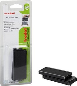 trodat Ersatzstempelkissen 6/4915 schwarz 7,0 x 2,5 cm, 2 St.