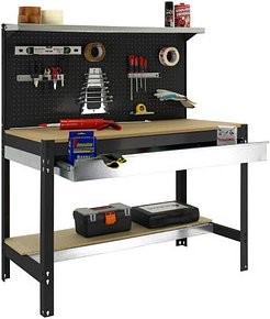 Thumbnail - Simonrack Werkbank SIMONWORK BT3 BOX anthrazit 1 Schublade 121,0 x 61,0 x 144,5 cm