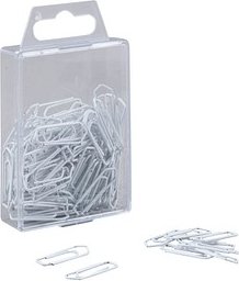 Gowi Büroklammern weiß lackiert, 100 St.