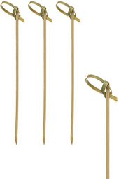 PAPSTAR Einweg-Fingerfood-Spieße pure Knoten, Holz, 250 St.