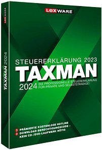 LEXWARE TAXMAN 2024 (für das Steuerjahr 2023) Software Vollversion (PKC)