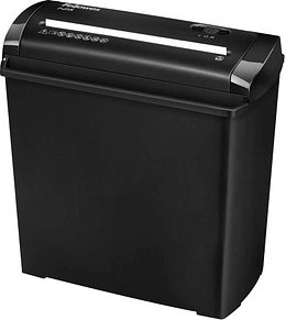 Fellowes Powershred P-25S Aktenvernichter mit Streifenschnitt P-1, 7 mm, bis 5 Blatt, schwarz