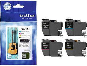 Thumbnail - brother LC-421XLVAL schwarz, cyan, magenta, gelb Druckerpatronen, 4er-Set