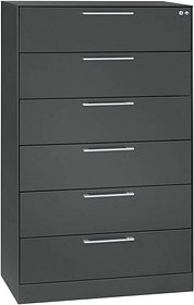 CP C 3000 Asisto Karteischrank anthrazit 6 Schubladen 80,0 x 43,5 x 131,0 cm, 1 St.