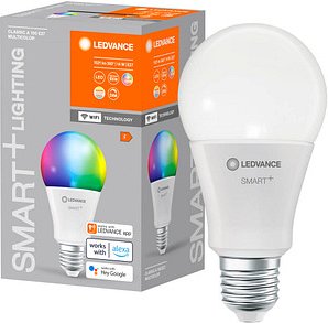LEDVANCE WLAN-Lampe SMART+ WiFi Classic A100 RGBW E27 14 W matt, 1 St.