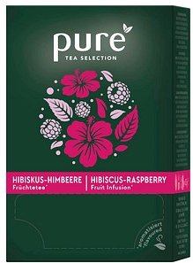 pure Hibiskus-Himbeere Früchtetee Tee 25 Portionen