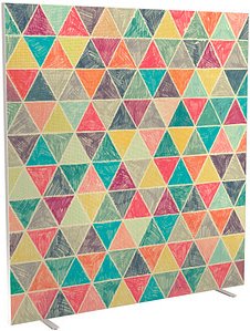 PAPERFLOW Trennwand easyScreen Vintage, 62351 bunt 160,0 x 173,4 cm, 1 St.