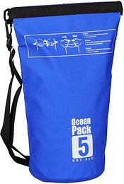 relaxdays Dry Bag Ocean Pack LKW-Plane blau 5,0 l