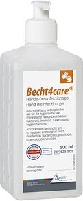 Becht4care® Händedesinfektionsgel 0,5 l