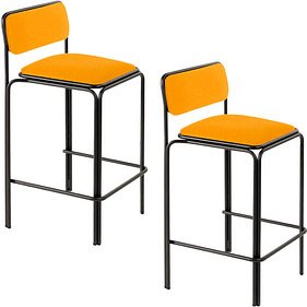 Thumbnail - 2 meet powered by PAPERFLOW Barhocker BISTRO THBISX2SC.20 safran Kunstleder