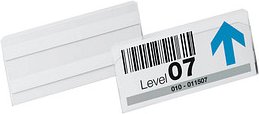 Thumbnail - DURABLE Etikettentaschen HARD COVER transparent 15,0 x 6,7 cm, 10 St.