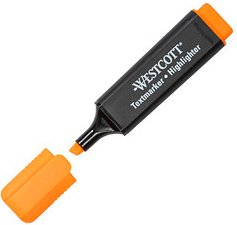 WESTCOTT Textmarker orange, 1 St.