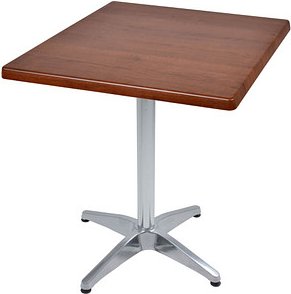 Thumbnail - Garden Pleasure BRENTA Bistrotisch quadratisch Spanplatte dunkelbraun 70,0 x 70,0 x 74,0 cm, 1 St.