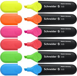 Thumbnail - Schneider Job Textmarker farbsortiert, 6 St.