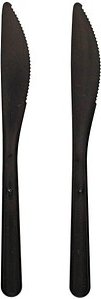 circulware RESBONSIBLES Mehrweg-Messer, Kunststoff schwarz, 50 St.