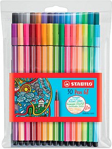 Thumbnail - STABILO Pen 68 Filzstifte farbsortiert, 30 St.