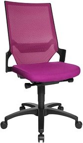 Topstar Bürostuhl Autosynchron®-1, AU1000 T33 Stoff lila, Gestell schwarz